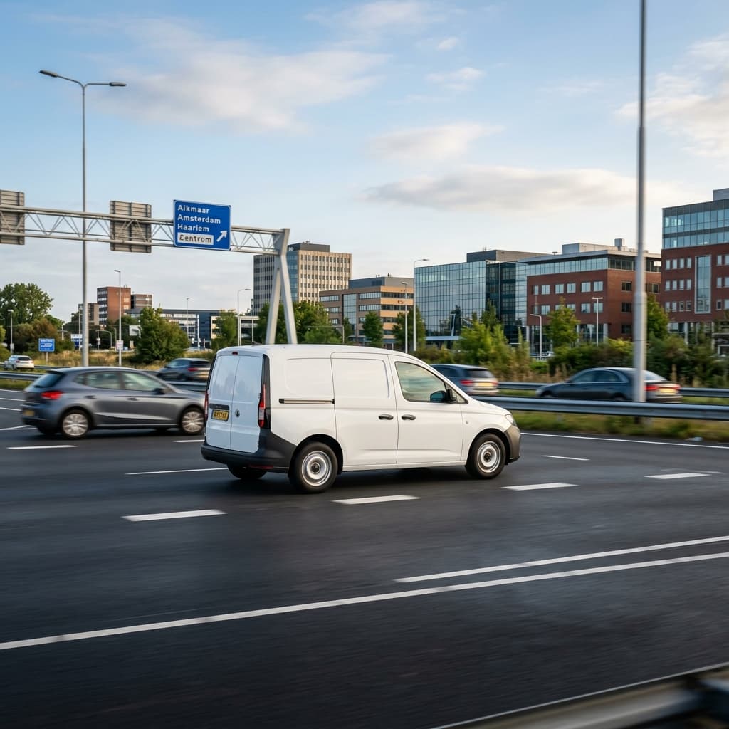 OnPoint Koeriers voertuig gereed voor direct spoedtransport in Alkmaar
