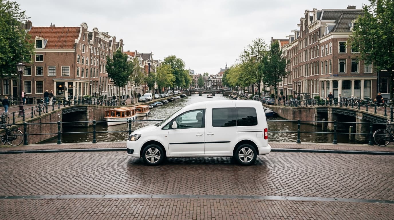 OnPoint Koeriers voertuig gereed voor direct spoedtransport in Amsterdam