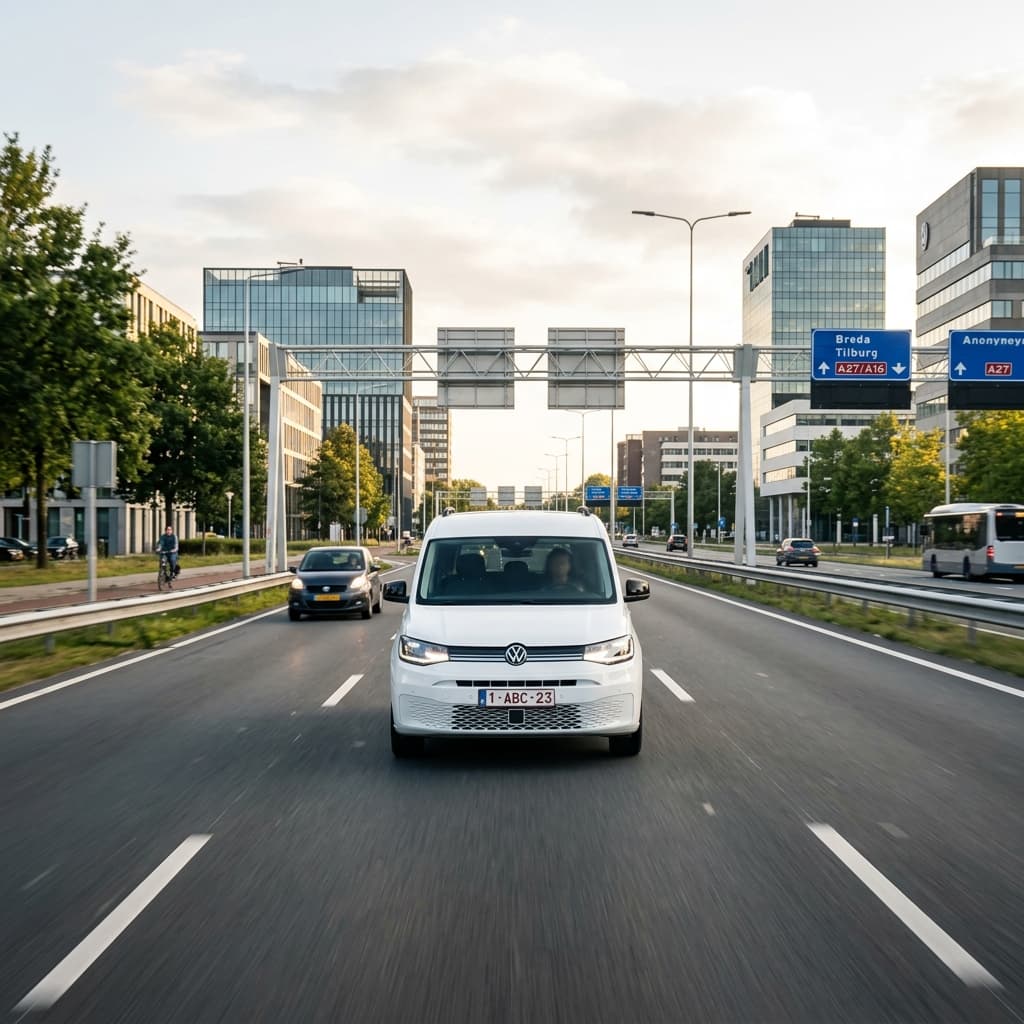 OnPoint Koeriers voertuig gereed voor direct spoedtransport in Breda
