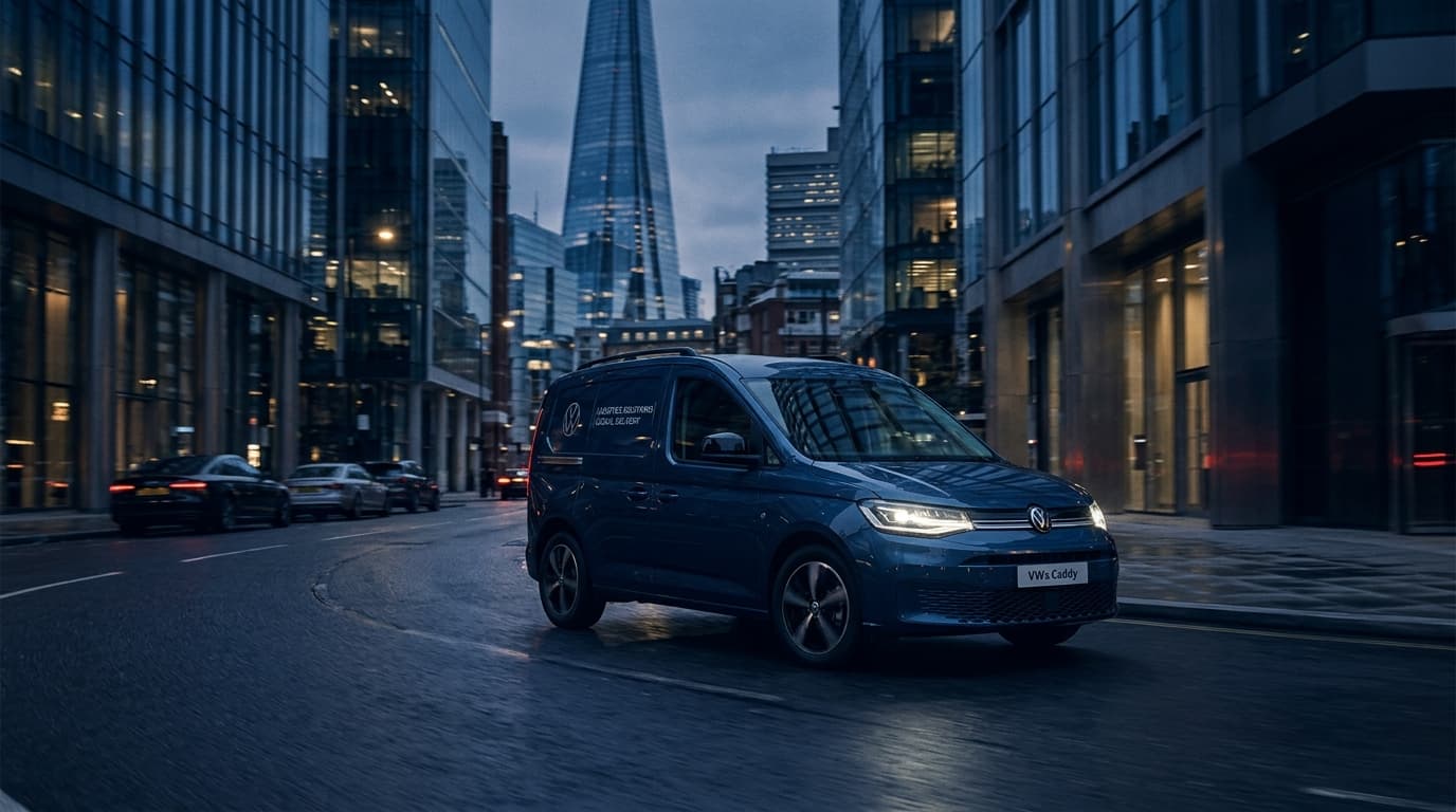 OnPoint Koeriers auto met hoge snelheid op weg naar een spoedtransport bestemming