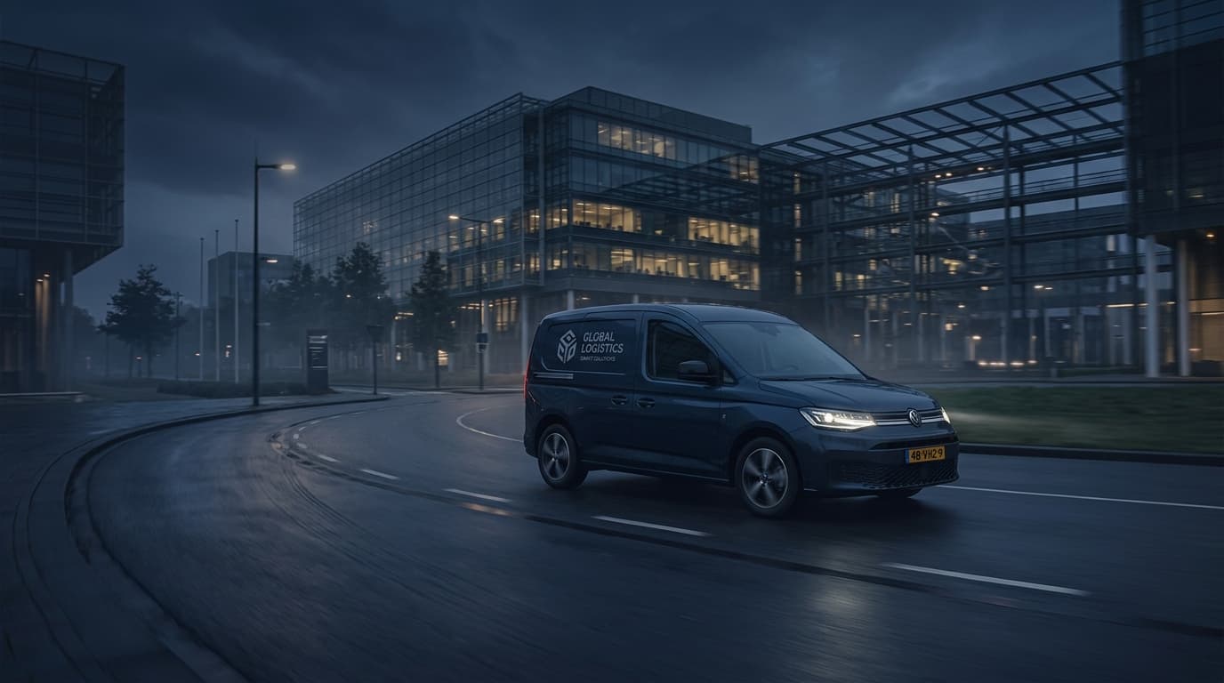 OnPoint Koeriers voertuig gereed voor direct spoedtransport in Eindhoven